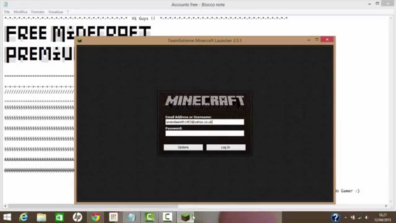 create minecraft acc for free